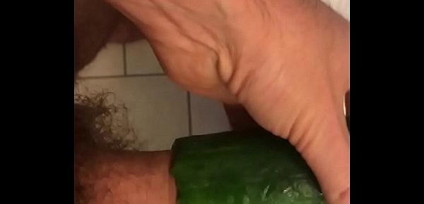  Big Dick Fucking a Hollow Cucumber.MOV